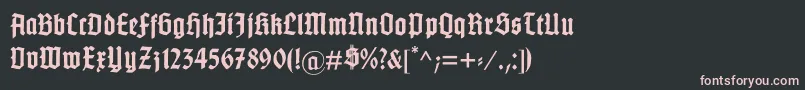 GotenburgB Font – Pink Fonts on Black Background