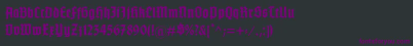 GotenburgB Font – Purple Fonts on Black Background