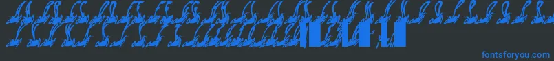 Habspasshavefun Font – Blue Fonts on Black Background