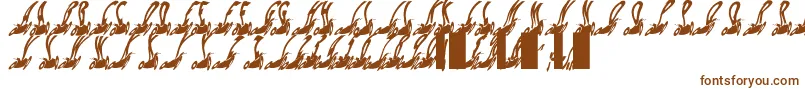 Habspasshavefun-Schriftart – Braune Schriften auf weißem Hintergrund