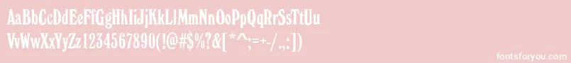 WhitehallElongatedRegular Font – White Fonts on Pink Background