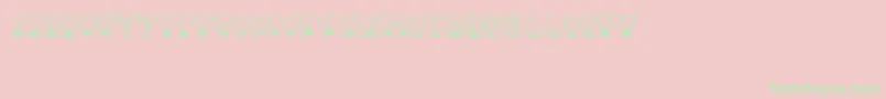 Gebell Font – Green Fonts on Pink Background