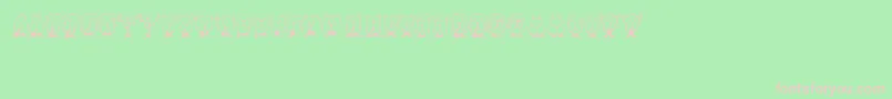 Gebell Font – Pink Fonts on Green Background