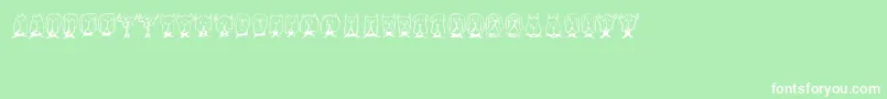 Gebell Font – White Fonts on Green Background