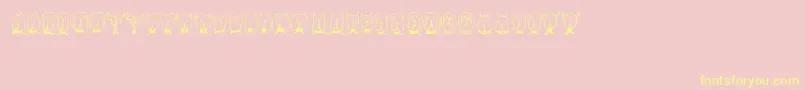 Gebell Font – Yellow Fonts on Pink Background