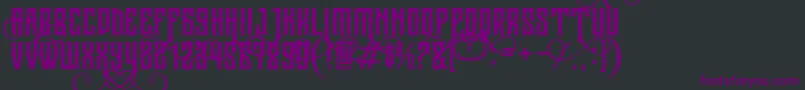 JibrielSmallCaps Font – Purple Fonts on Black Background