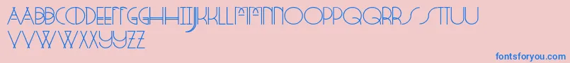 StrangeRituals Font – Blue Fonts on Pink Background