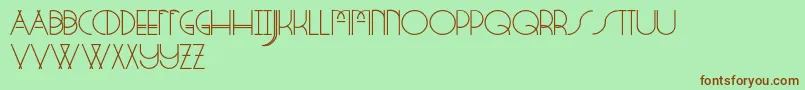 StrangeRituals Font – Brown Fonts on Green Background