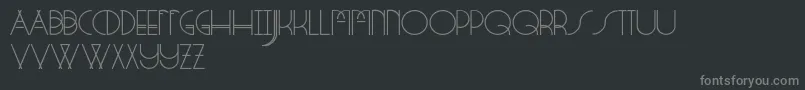 Шрифт StrangeRituals – серые шрифты на чёрном фоне