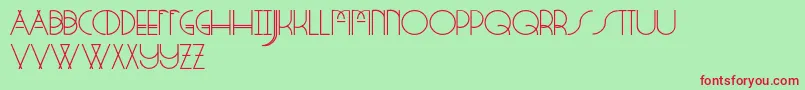 StrangeRituals Font – Red Fonts on Green Background