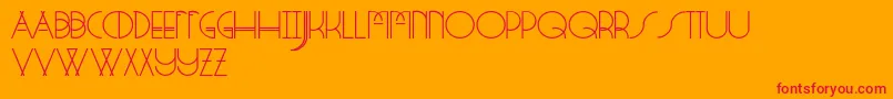 StrangeRituals Font – Red Fonts on Orange Background