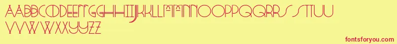 StrangeRituals Font – Red Fonts on Yellow Background