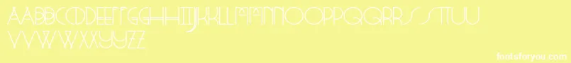 StrangeRituals Font – White Fonts on Yellow Background