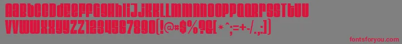 Velvendamegablack Font – Red Fonts on Gray Background