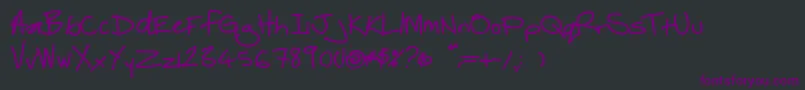 Thebestofmylovebold Font – Purple Fonts on Black Background