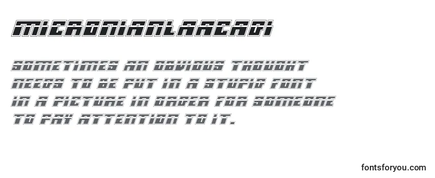 Review of the Micronianlaacadi Font