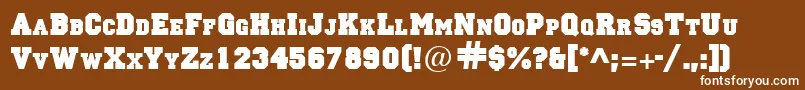 Подробнее о шрифте LettermansolidRegular Шрифт LettermansolidRegular – белые шрифты на коричневом фоне