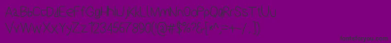 Polanstronk Font – Black Fonts on Purple Background