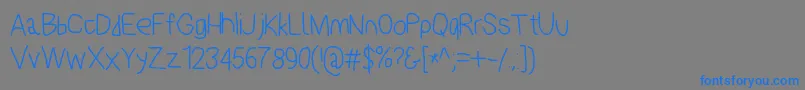 Polanstronk Font – Blue Fonts on Gray Background