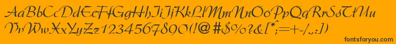 ArgentineRegularDb Font – Black Fonts on Orange Background