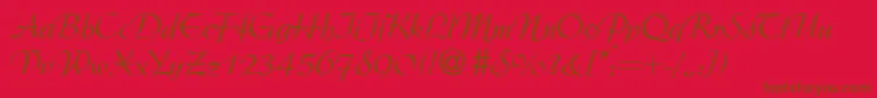 ArgentineRegularDb Font – Brown Fonts on Red Background