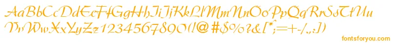 Шрифт ArgentineRegularDb – оранжевые шрифты