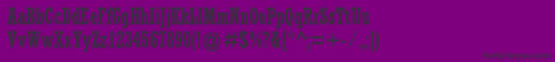 RockwellMtCondensed Font – Black Fonts on Purple Background