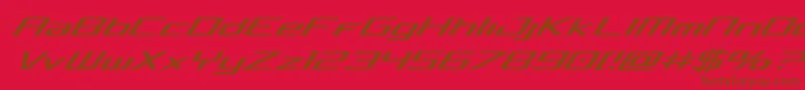 Concielianlightital-fontti – ruskeat fontit punaisella taustalla