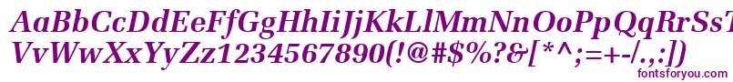 ProtocolSsiBoldItalic Font – Purple Fonts on White Background