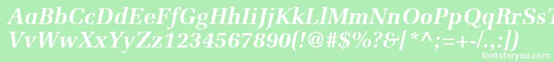 フォントProtocolSsiBoldItalic – 緑の背景に白い文字