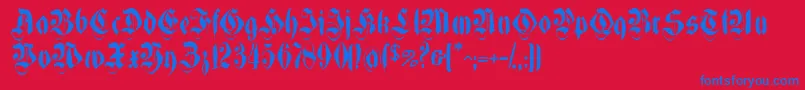 Подробнее о шрифте Morbpf Шрифт Morbpf – синие шрифты на красном фоне