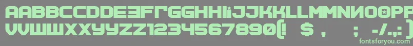 SovietprogramBold Font – Green Fonts on Gray Background