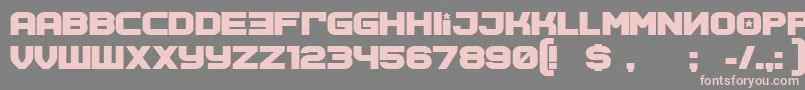 SovietprogramBold Font – Pink Fonts on Gray Background