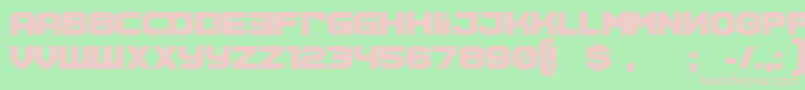 SovietprogramBold Font – Pink Fonts on Green Background