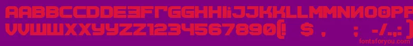 SovietprogramBold Font – Red Fonts on Purple Background