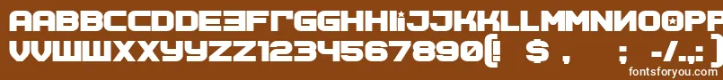 SovietprogramBold Font – White Fonts on Brown Background