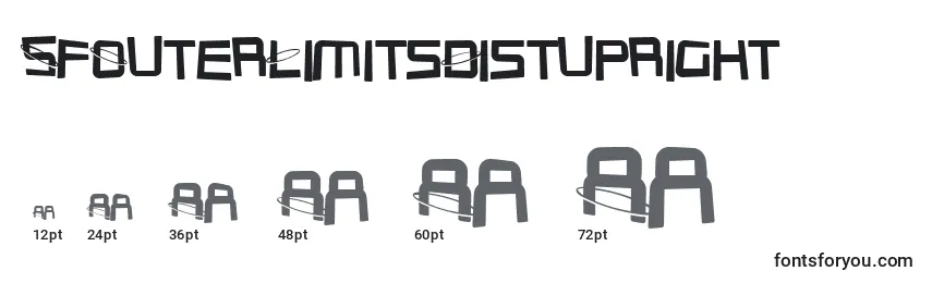 SfOuterLimitsDistupright Font Sizes