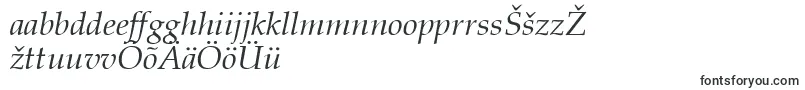 PaltonItalic-Schriftart – estnische Schriften