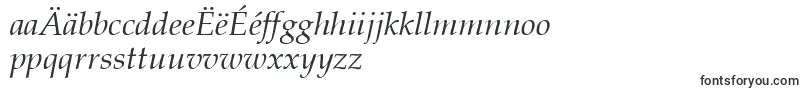 PaltonItalic-Schriftart – mazedonische Schriften
