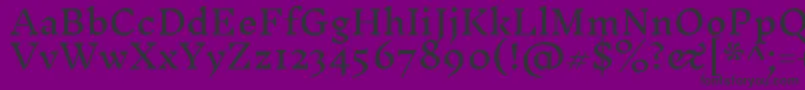 InknutantiquaRegular Font – Black Fonts on Purple Background