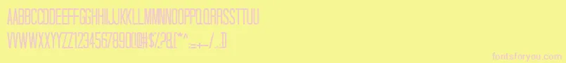 TallDarkAndHandsomeCondensed Font – Pink Fonts on Yellow Background