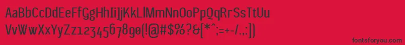 fuente WagashisansBeta1 – Fuentes Negras Sobre Fondo Rojo