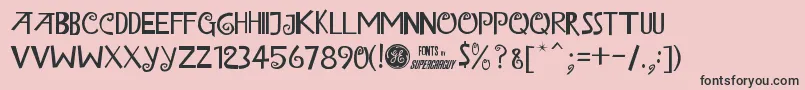 IslandOfMisfitToysAlt Font – Black Fonts on Pink Background