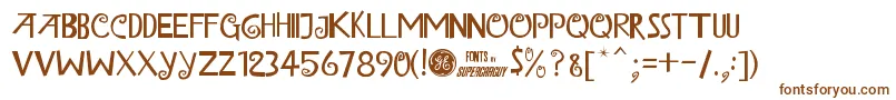 IslandOfMisfitToysAlt-fontti – ruskeat fontit valkoisella taustalla
