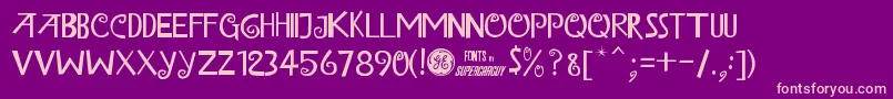 IslandOfMisfitToysAlt Font – Pink Fonts on Purple Background