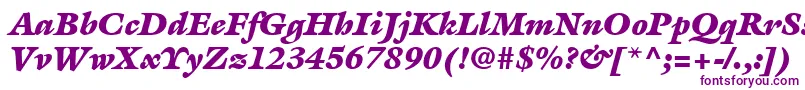 ItcGalliardLtUltraItalic-Schriftart – Violette Schriften