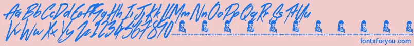 Más sobre la fuente TheRightThing fuente TheRightThing – Fuentes Azules Sobre Fondo Rosa