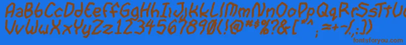 GoonspectreTbsBold Font – Brown Fonts on Blue Background