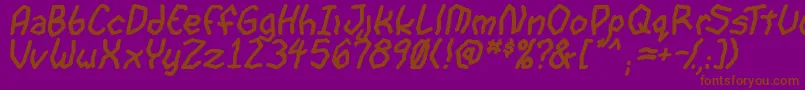 GoonspectreTbsBold Font – Brown Fonts on Purple Background