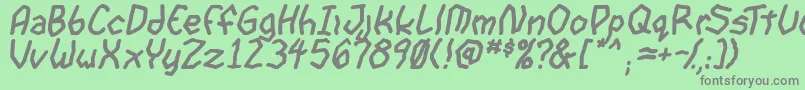 GoonspectreTbsBold Font – Gray Fonts on Green Background